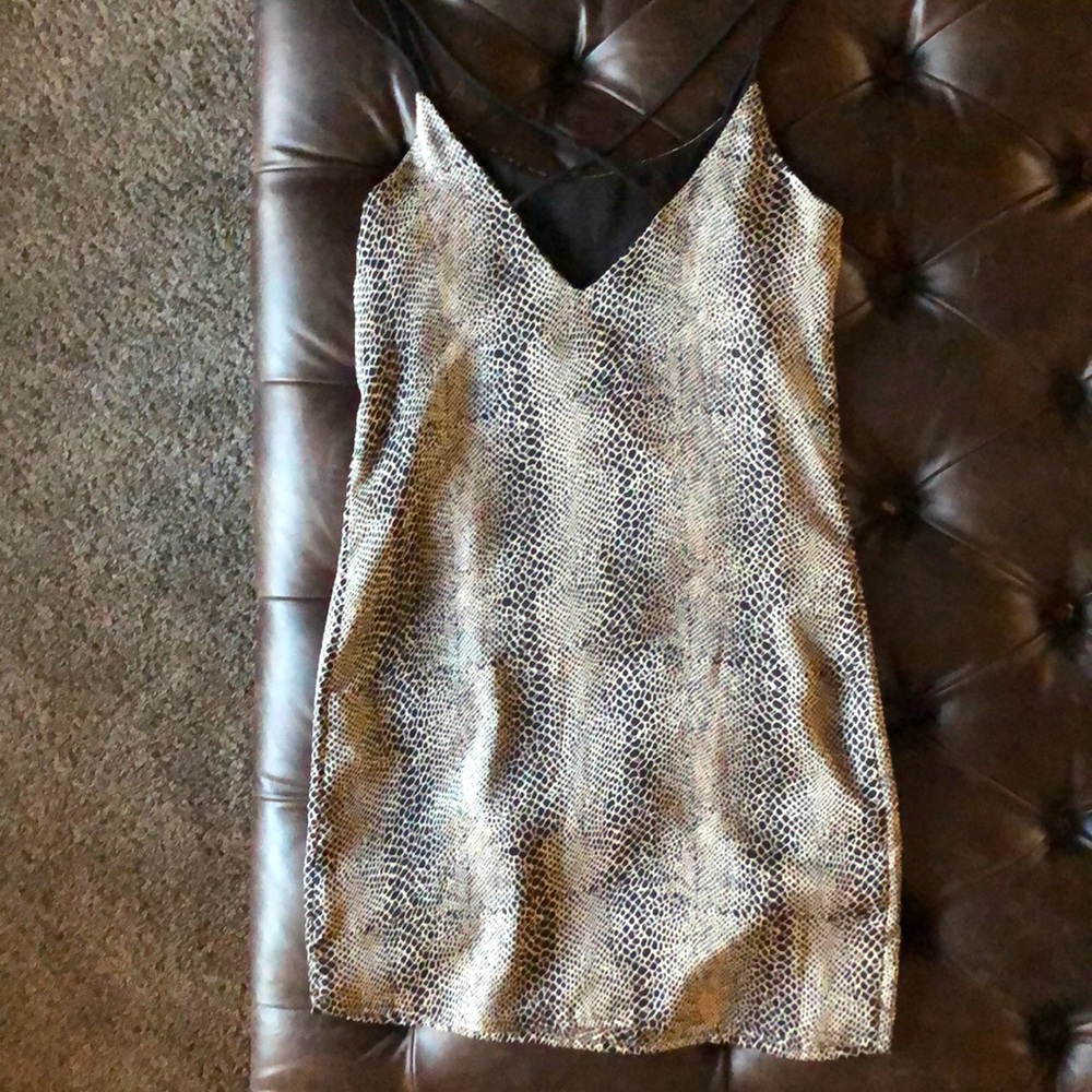 Snake print dress